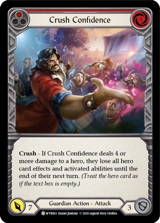 Crush Confidence (Red) [U-WTR063] Unlimited Rainbow Foil | Magic Magpie