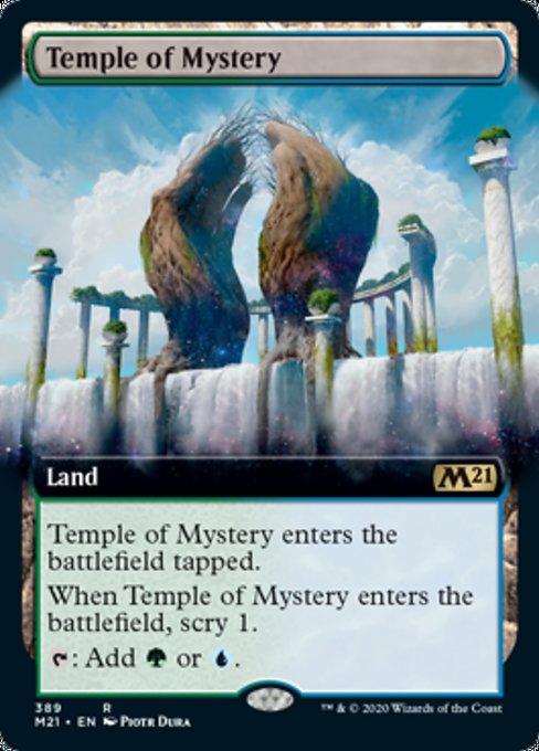 Temple of Mystery (Extended Art) [Core Set 2021] | Magic Magpie