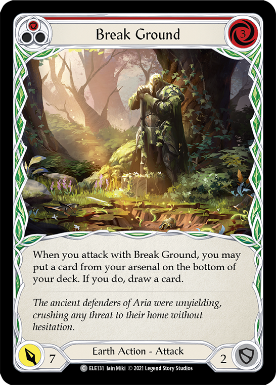 Break Ground (Red) [ELE131] (Tales of Aria)  1st Edition Normal | Magic Magpie