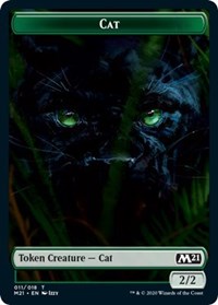 Cat (011) // Soldier Double-sided Token [Core Set 2021 Tokens] | Magic Magpie