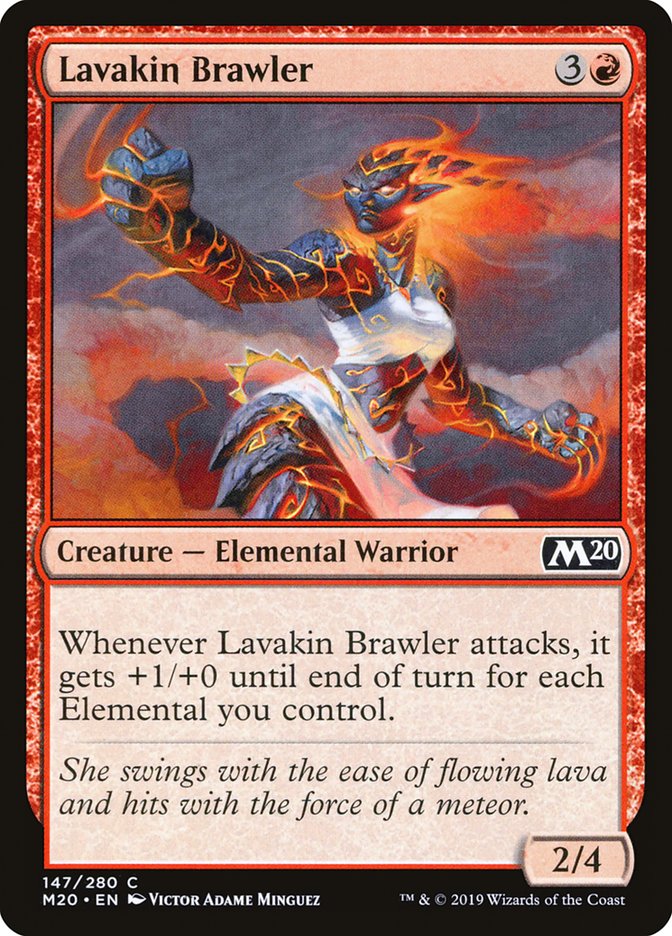 Lavakin Brawler [Core Set 2020] | Magic Magpie