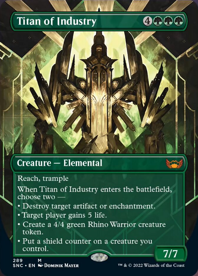 Titan of Industry (Borderless Alternate Art) [Streets of New Capenna] | Magic Magpie