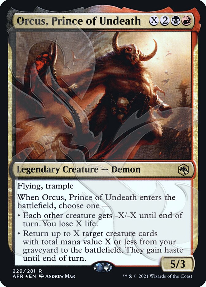 Orcus, Prince of Undeath (Ampersand Promo) [Dungeons & Dragons: Adventures in the Forgotten Realms Promos] | Magic Magpie