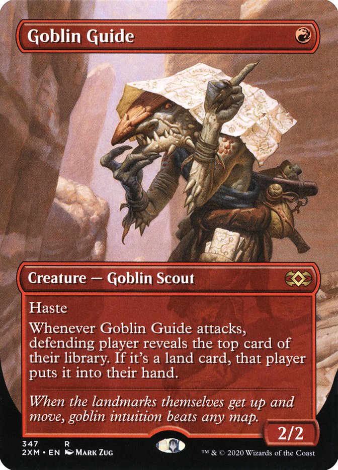 Goblin Guide (Borderless) [Double Masters] | Magic Magpie