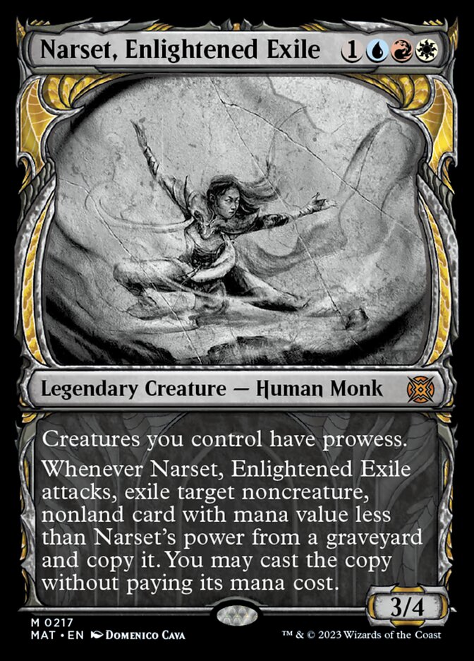 Narset, Enlightened Exile (Showcase Halo Foil) [March of the Machine: The Aftermath] | Magic Magpie