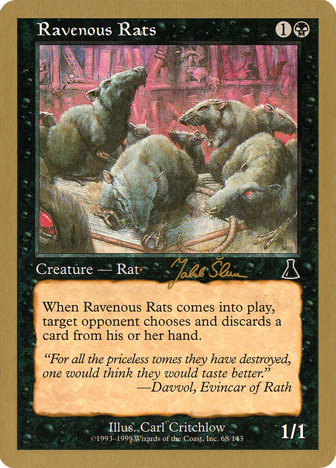 Ravenous Rats (Jakub Slemr) [World Championship Decks 1999] | Magic Magpie