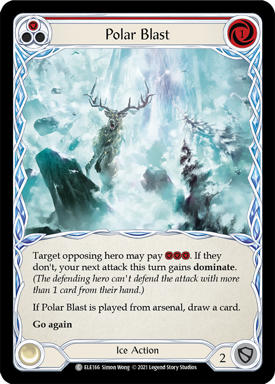 Polar Blast (Red) [ELE166] (Tales of Aria)  1st Edition Rainbow Foil | Magic Magpie