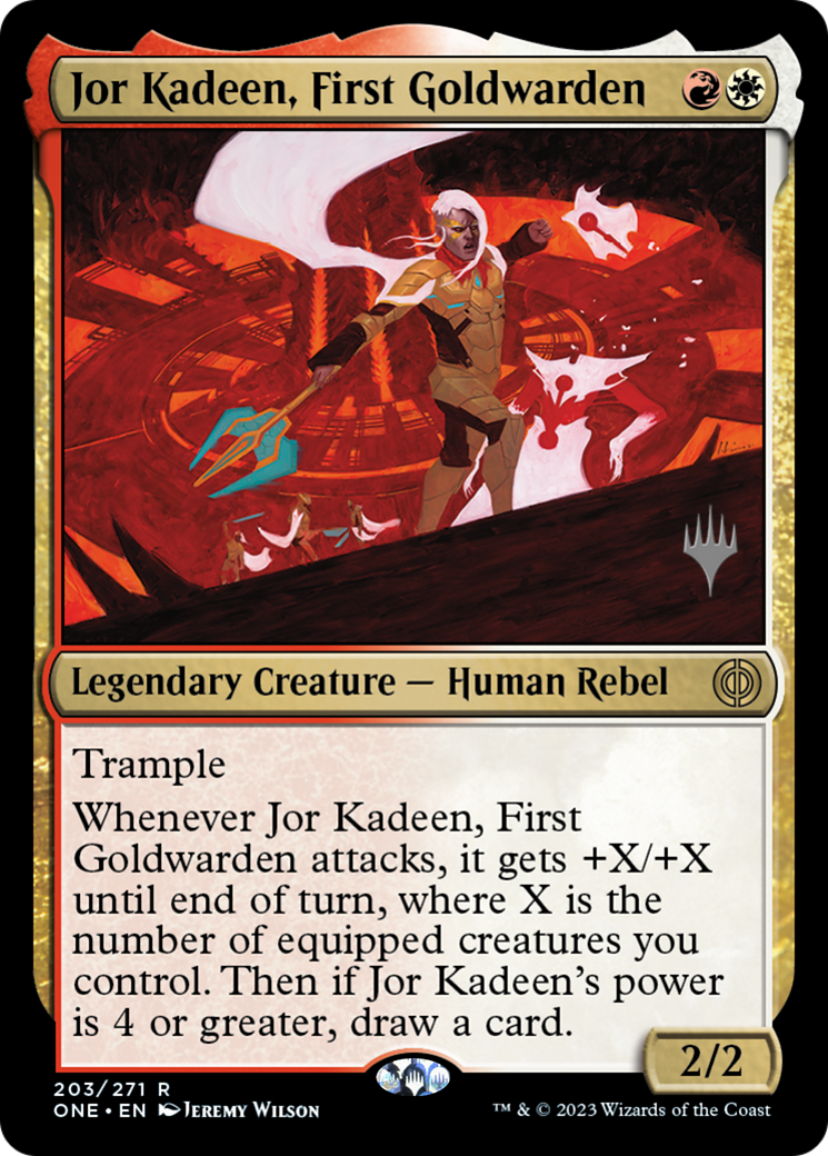 Jor Kadeen, First Goldwarden (Promo Pack) [Phyrexia: All Will Be One Promos] | Magic Magpie