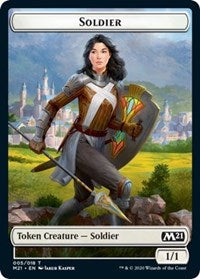 Soldier // Weird Double-sided Token [Core Set 2021 Tokens] | Magic Magpie