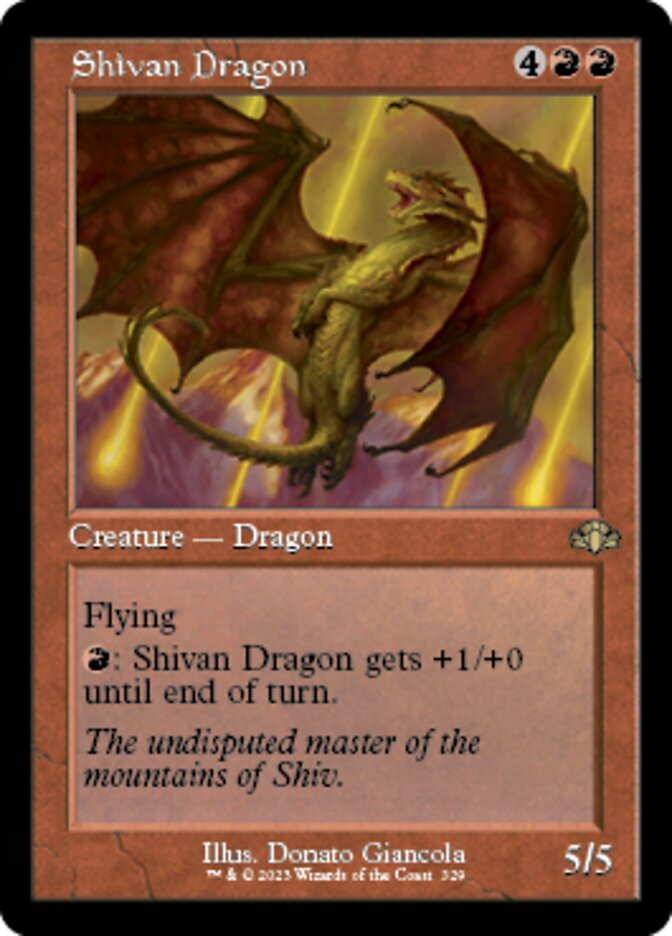 Shivan Dragon (Retro) [Dominaria Remastered] | Magic Magpie