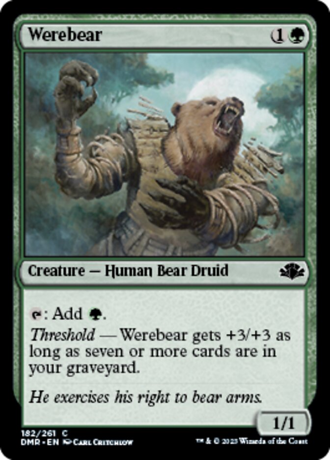 Werebear [Dominaria Remastered] | Magic Magpie