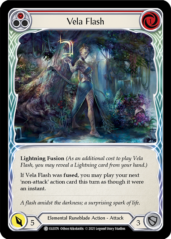 Vela Flash (Red) [ELE076] (Tales of Aria)  1st Edition Normal | Magic Magpie