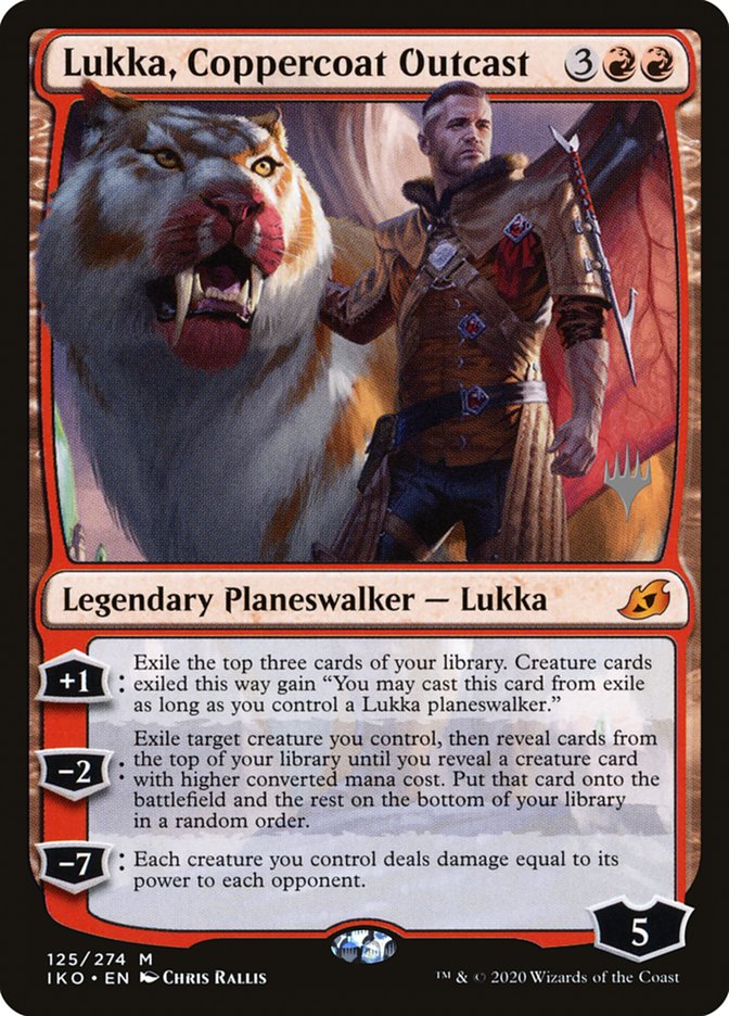 Lukka, Coppercoat Outcast (Promo Pack) [Ikoria: Lair of Behemoths Promos] | Magic Magpie