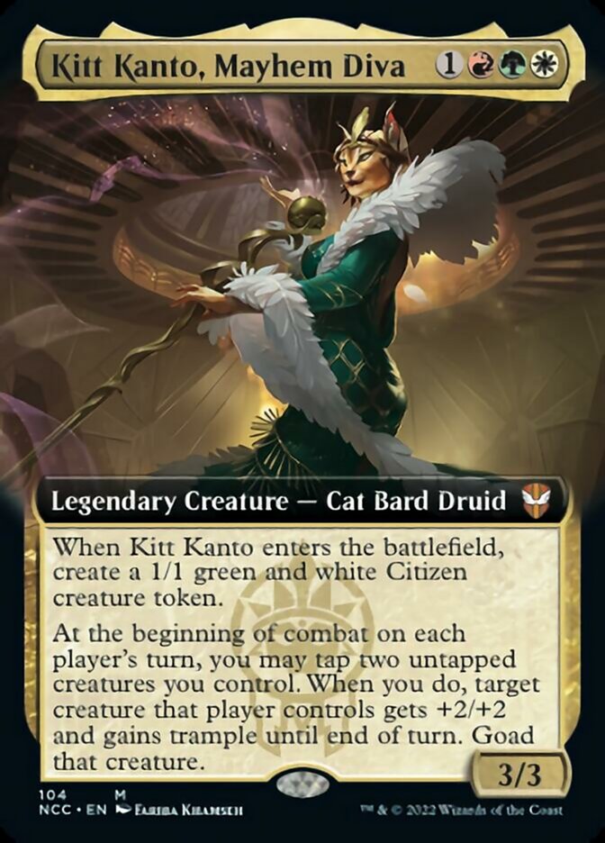 Kitt Kanto, Mayhem Diva (Extended Art) [Streets of New Capenna Commander] | Magic Magpie