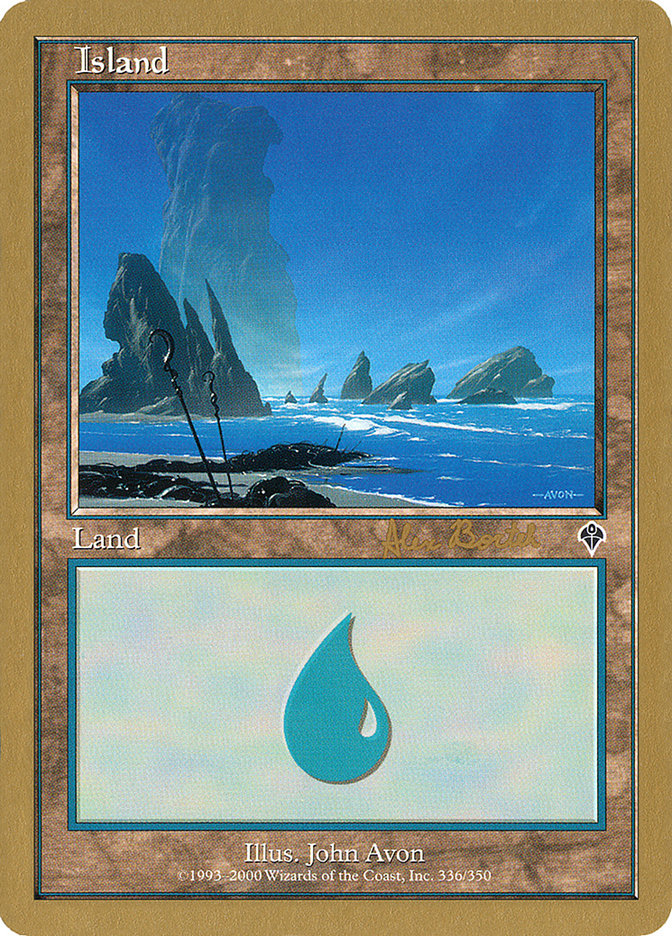 Island (ab336a) (Alex Borteh) [World Championship Decks 2001] | Magic Magpie