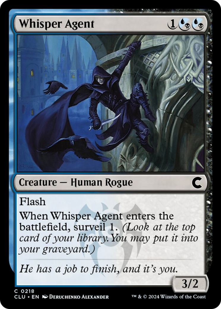 Whisper Agent [Ravnica: Clue Edition] | Magic Magpie