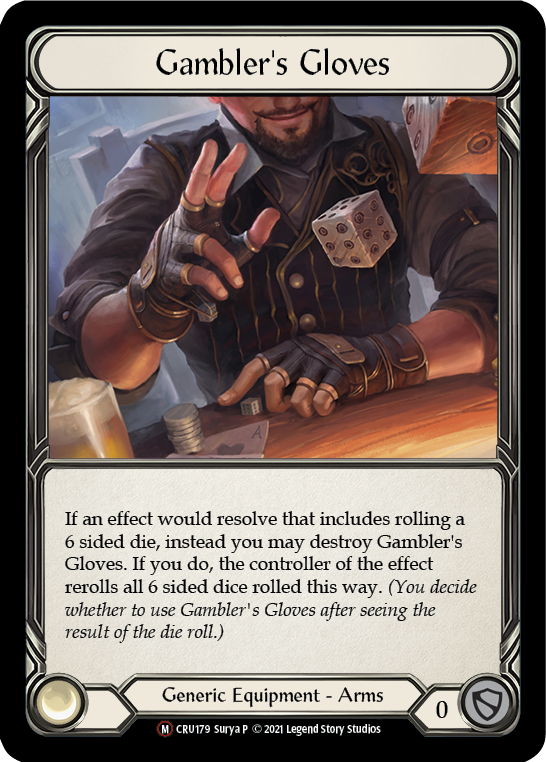 Gambler's Gloves [U-CRU179] (Crucible of War Unlimited)  Unlimited Normal | Magic Magpie