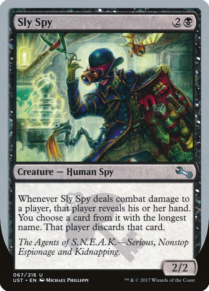 Sly Spy ("Serious, Nonstop Espionage and Kidnapping") [Unstable] | Magic Magpie