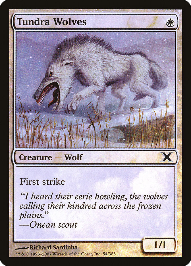Tundra Wolves (Premium Foil) [Tenth Edition] | Magic Magpie