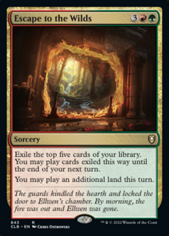 Escape to the Wilds [Commander Legends: Battle for Baldur's Gate] | Magic Magpie