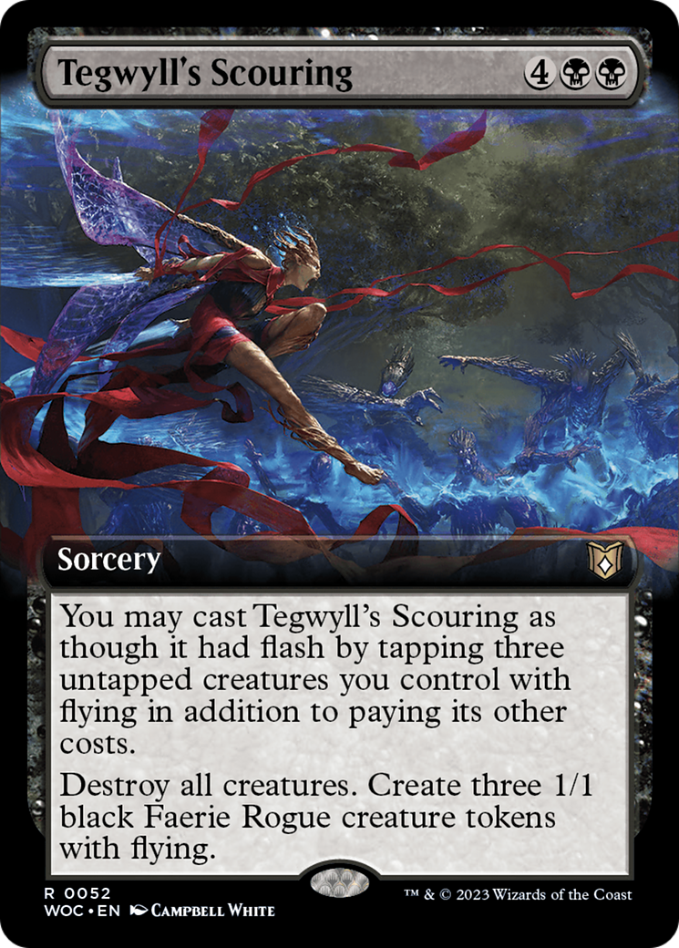 Tegwyll's Scouring (Extended Art) [Wilds of Eldraine Commander] | Magic Magpie