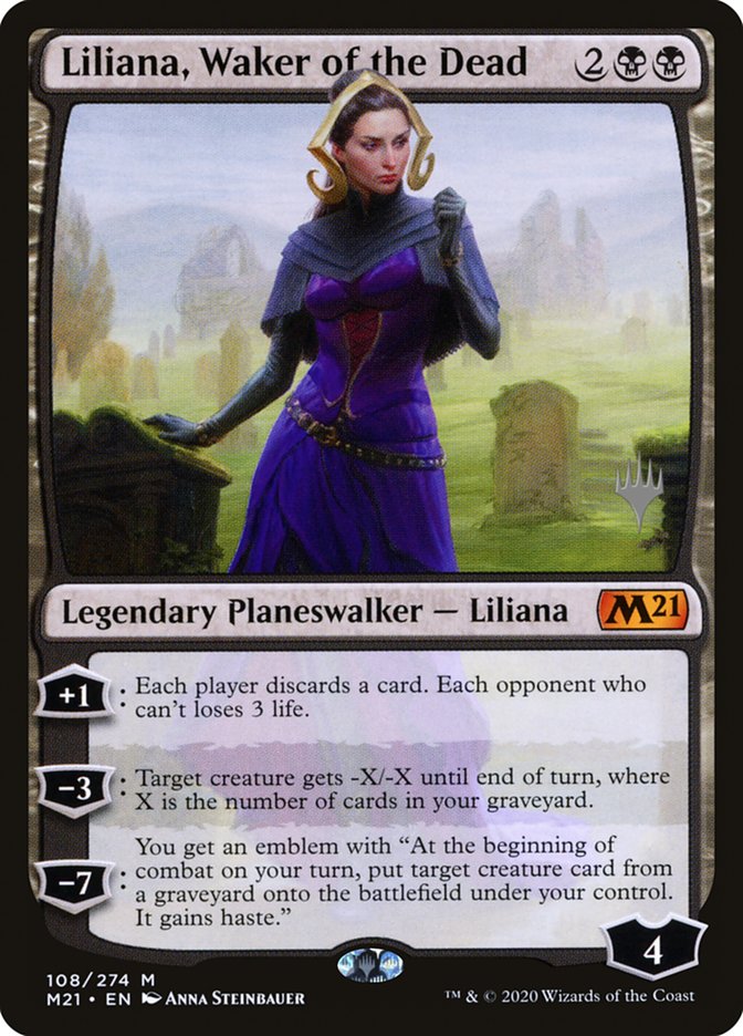 Liliana, Waker of the Dead (Promo Pack) [Core Set 2021 Promos] | Magic Magpie