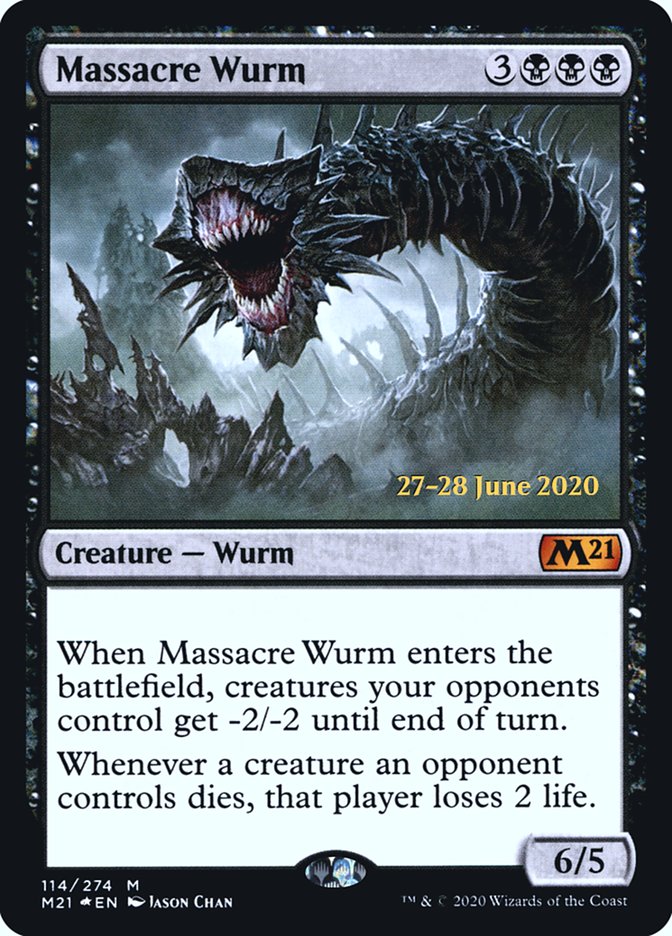 Massacre Wurm  [Core Set 2021 Prerelease Promos] | Magic Magpie