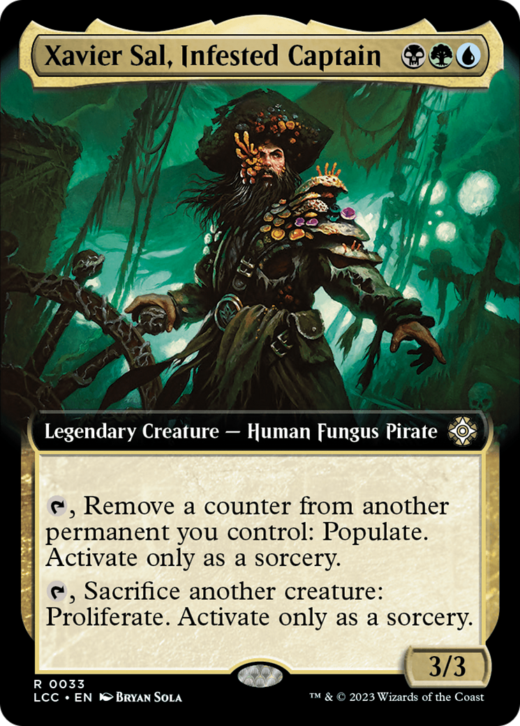 Xavier Sal, Infested Captain (Extended Art) [The Lost Caverns of Ixalan Commander] | Magic Magpie