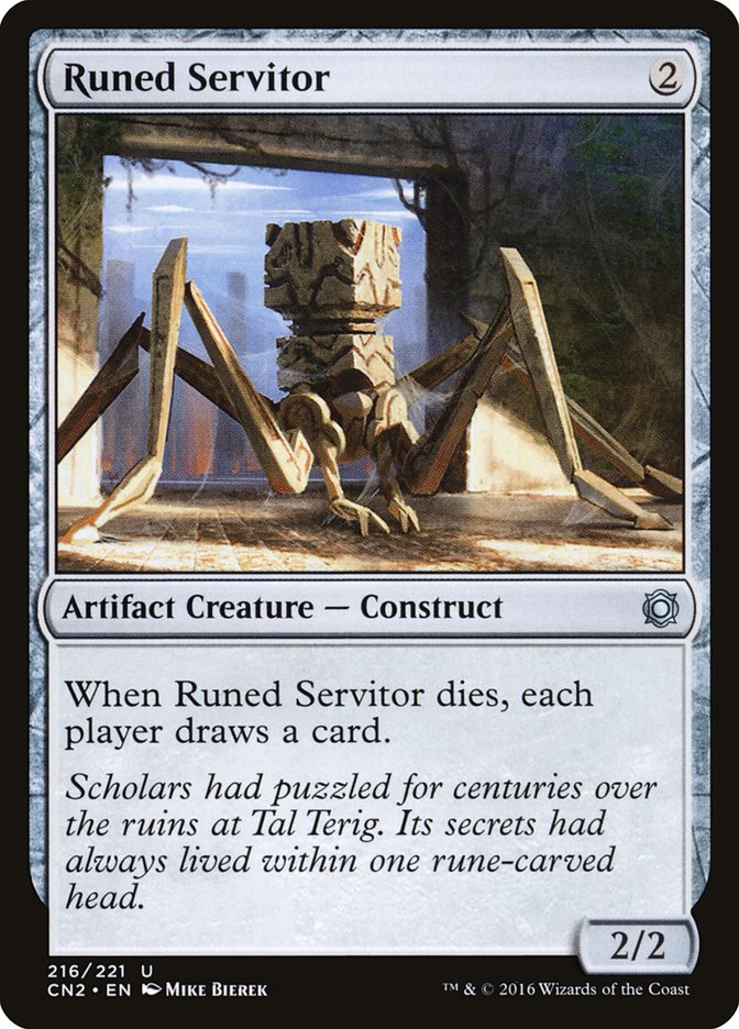 Runed Servitor [Conspiracy: Take the Crown] | Magic Magpie