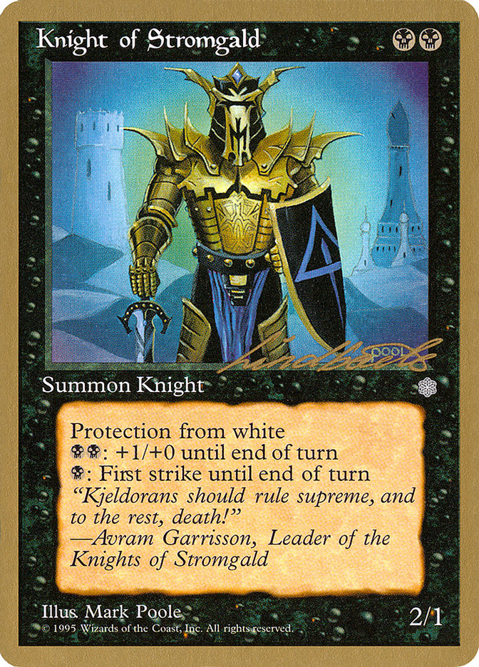 Knight of Stromgald (Leon Lindback) [Pro Tour Collector Set] | Magic Magpie