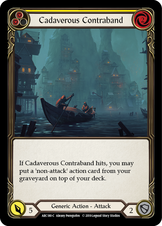 Cadaverous Contraband (Yellow) [ARC180-C] 1st Edition Normal | Magic Magpie