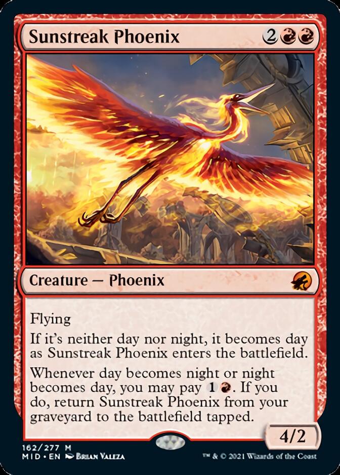 Sunstreak Phoenix [Innistrad: Midnight Hunt] | Magic Magpie