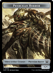 Phyrexian Golem // Phyrexian Horror Double-Sided Token [March of the Machine Commander Tokens] | Magic Magpie