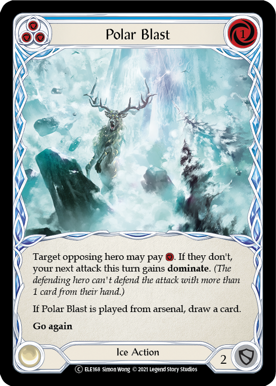 Polar Blast (Blue) [U-ELE168] Unlimited Rainbow Foil | Magic Magpie