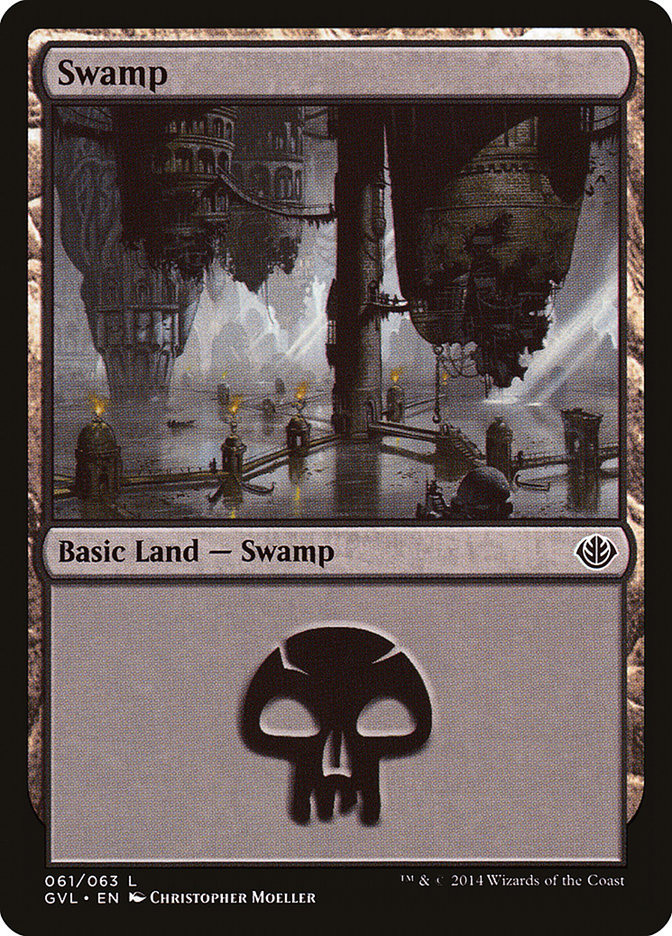 Swamp (61) (Garruk vs. Liliana) [Duel Decks Anthology] | Magic Magpie