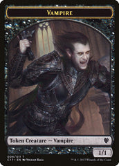 Vampire // Zombie Double-sided Token [Commander 2017 Tokens] | Magic Magpie