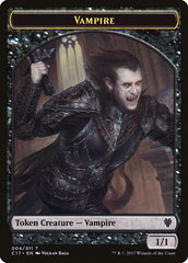 Eldrazi Spawn // Vampire Double-sided Token [Commander 2017 Tokens] | Magic Magpie