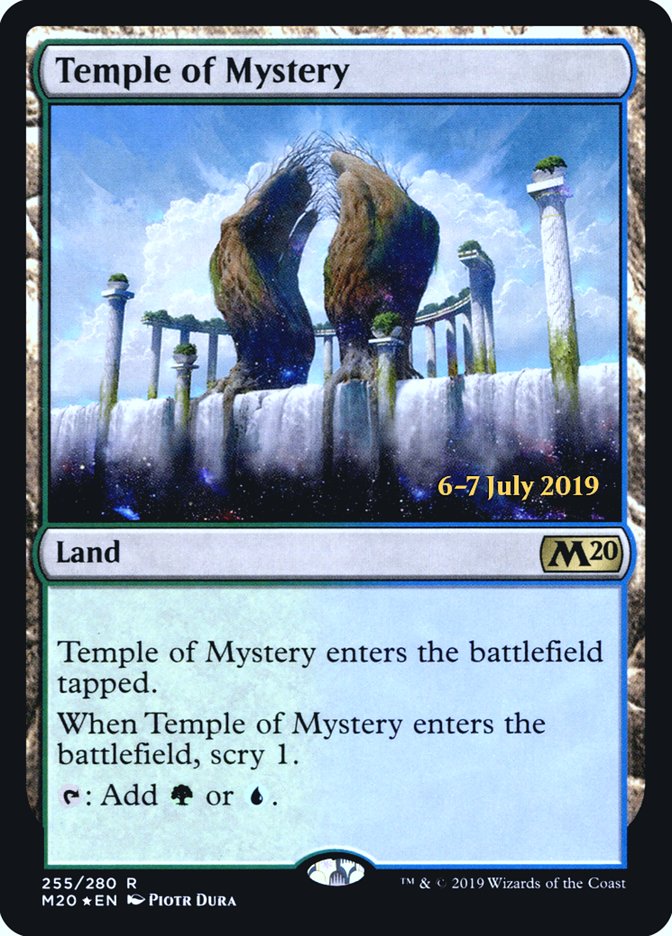 Temple of Mystery  [Core Set 2020 Prerelease Promos] | Magic Magpie