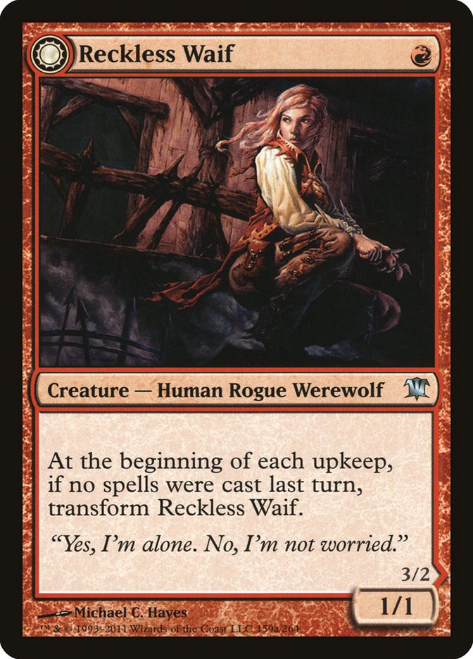 Reckless Waif // Merciless Predator [Innistrad] | Magic Magpie