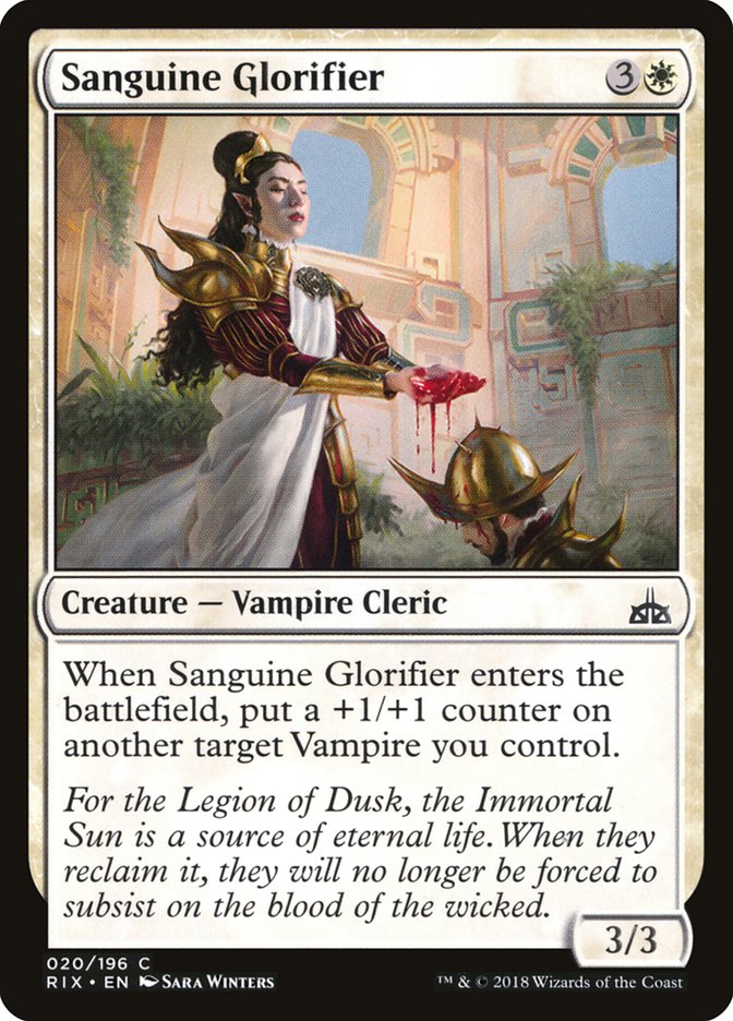 Sanguine Glorifier [Rivals of Ixalan] | Magic Magpie