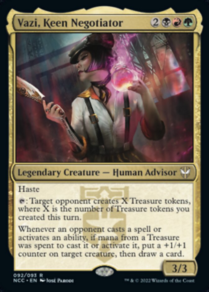 Vazi, Keen Negotiator [Streets of New Capenna Commander] | Magic Magpie