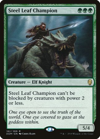 Steel Leaf Champion [Dominaria Promos] | Magic Magpie