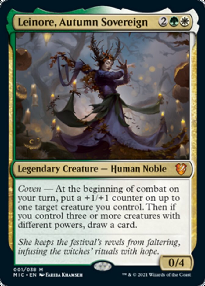 Leinore, Autumn Sovereign (Display Commander) [Innistrad: Midnight Hunt Commander] | Magic Magpie