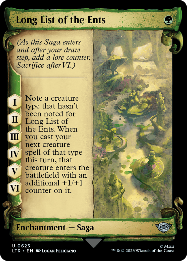 Long List of the Ents [The Lord of the Rings: Tales of Middle-Earth Showcase Scrolls] | Magic Magpie