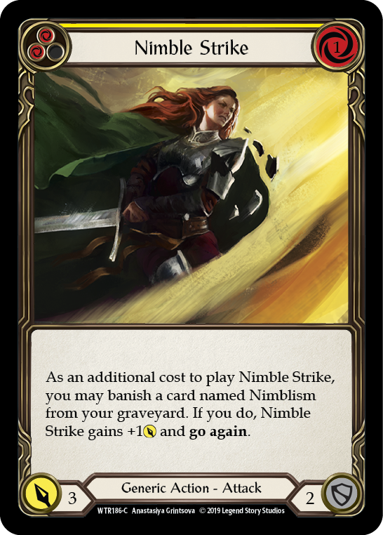 Nimble Strike (Yellow) [WTR186-C] Alpha Print Normal | Magic Magpie