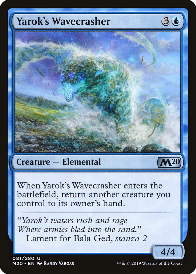 Yarok's Wavecrasher [Core Set 2020] | Magic Magpie