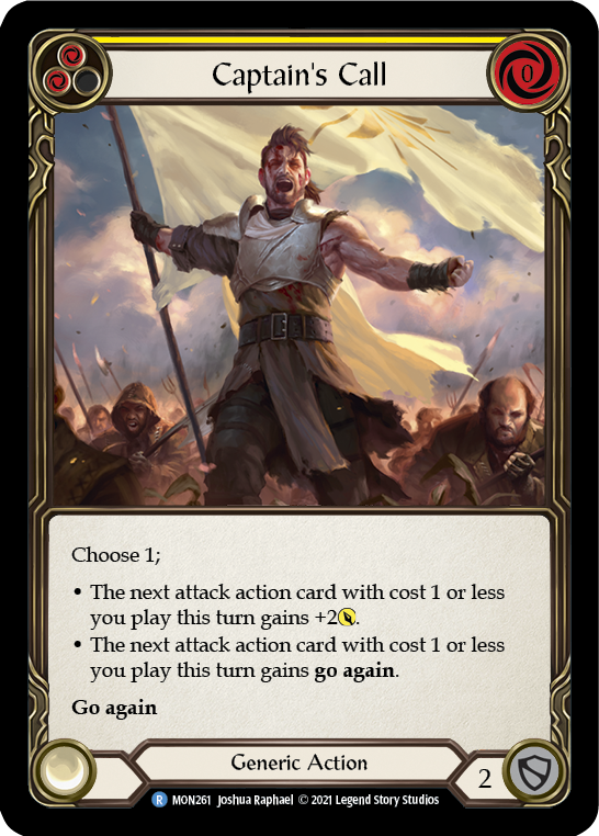 Captain's Call (Yellow) [MON261] 1st Edition Normal | Magic Magpie
