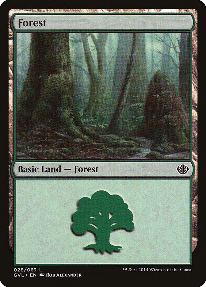 Forest (28) (Garruk vs. Liliana) [Duel Decks Anthology] | Magic Magpie