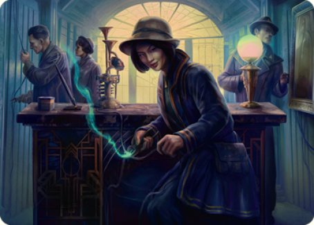 Wiretapping Art Card [Streets of New Capenna Art Series] | Magic Magpie