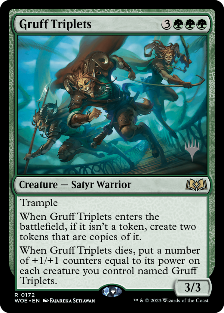 Gruff Triplets (Promo Pack) [Wilds of Eldraine Promos] | Magic Magpie